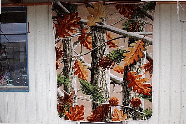 CAMOUFLAGE HUNTSMAN HUNT HUNTER HUNTING QUEEN SIZE BLANKET BEDSPREAD