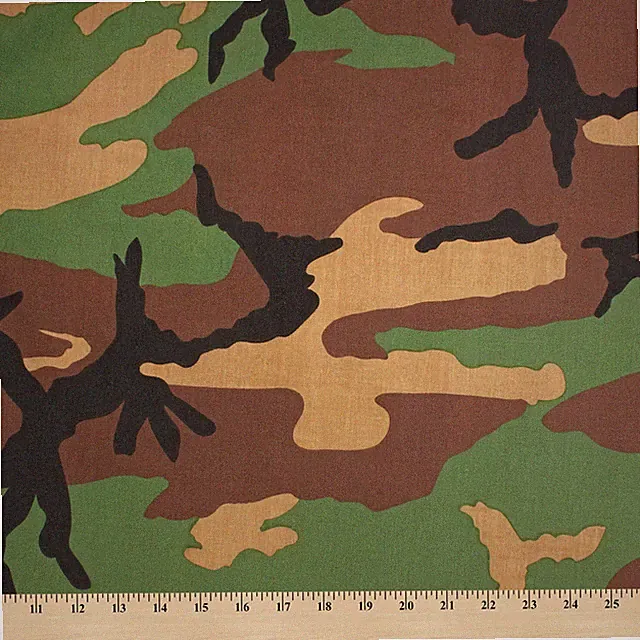 Camouflage Print Fabric Cotton Polyester Broadcloth By The Yard 60"