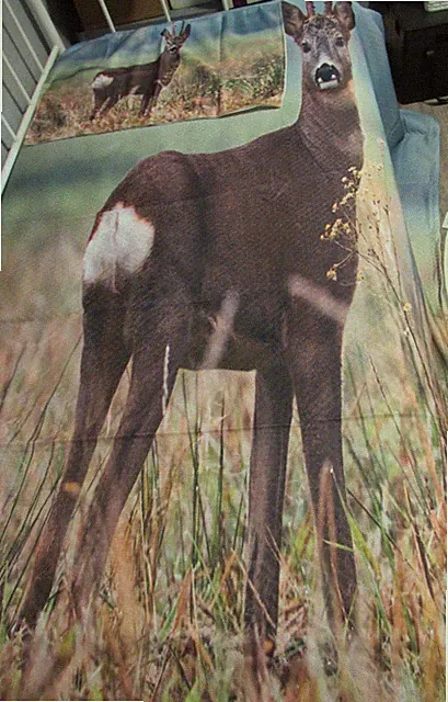Hunting Deer Twin Comforter Set Camouflage - NEW!!!