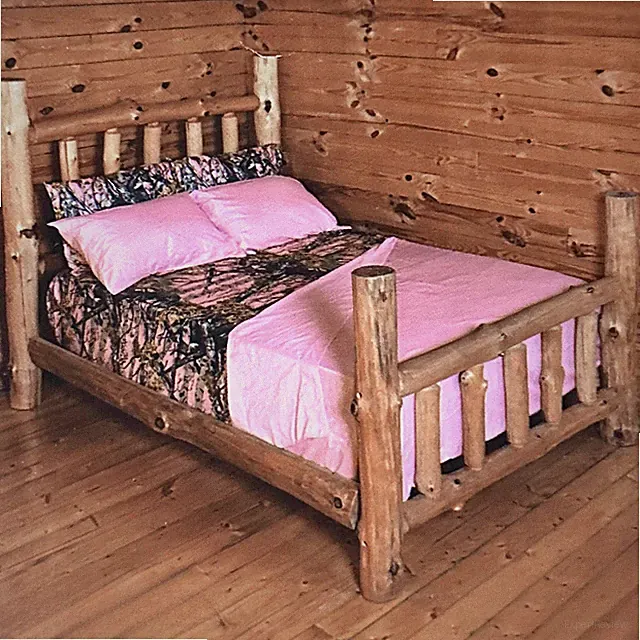 King Size Pink Camouflage Soft Microfiber Sheet Set 6‑Piece 4 Pillowcases
