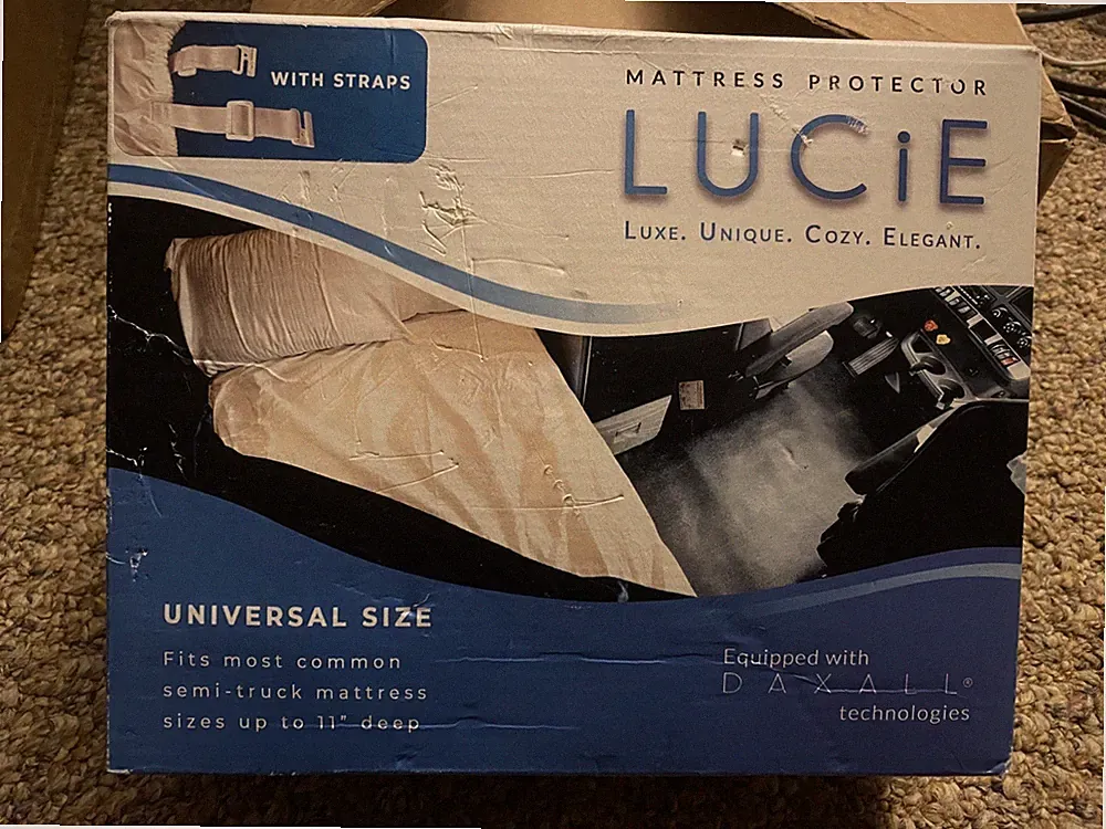 Lucie Cotton Mattress Protector, Universal Size Semi-Truck (Camouflage Green)