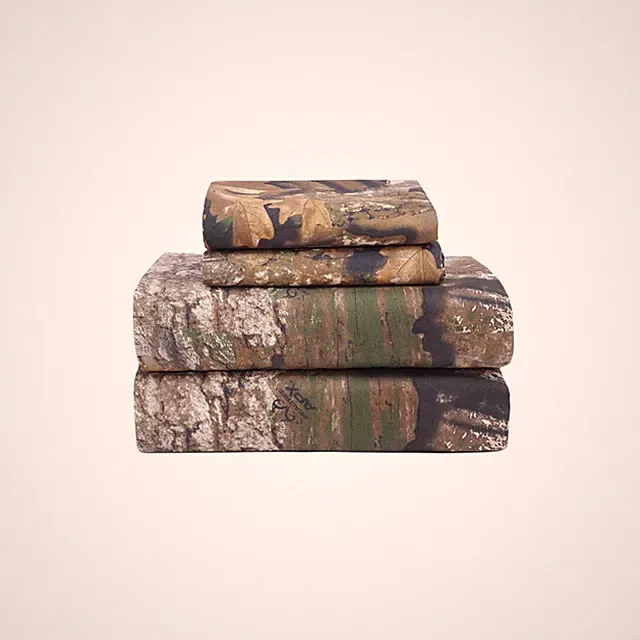 VISIONE Realtree APX Full Camo 4 Piece Sheet Set – Lightweight, Cooling, Wrin...